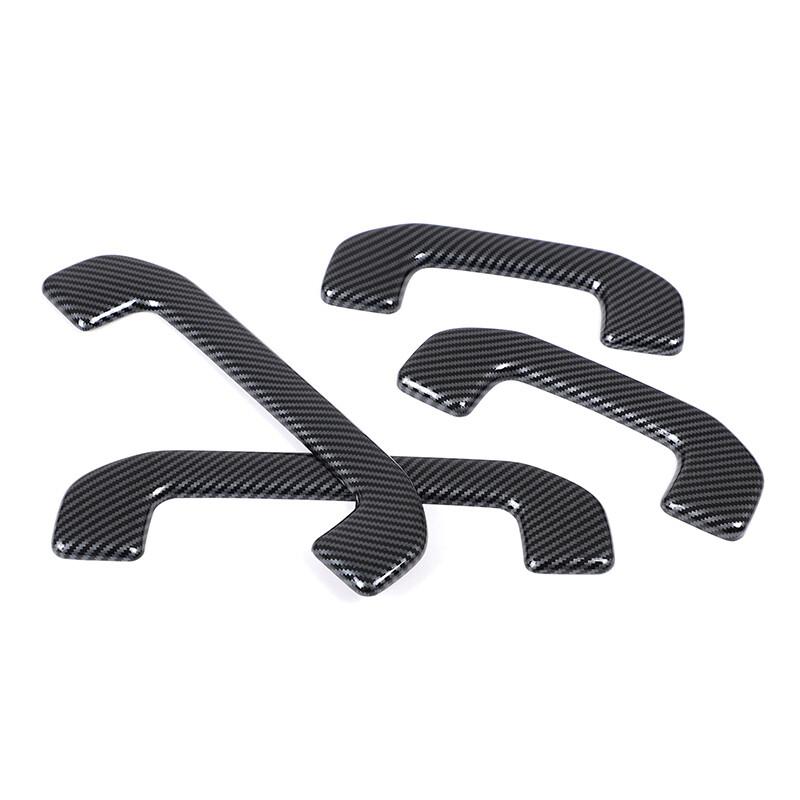 For Benz GLC X254 2023-2024 ABS Carbon Fiber Top Roof Inner Handle Frame Trim 4X