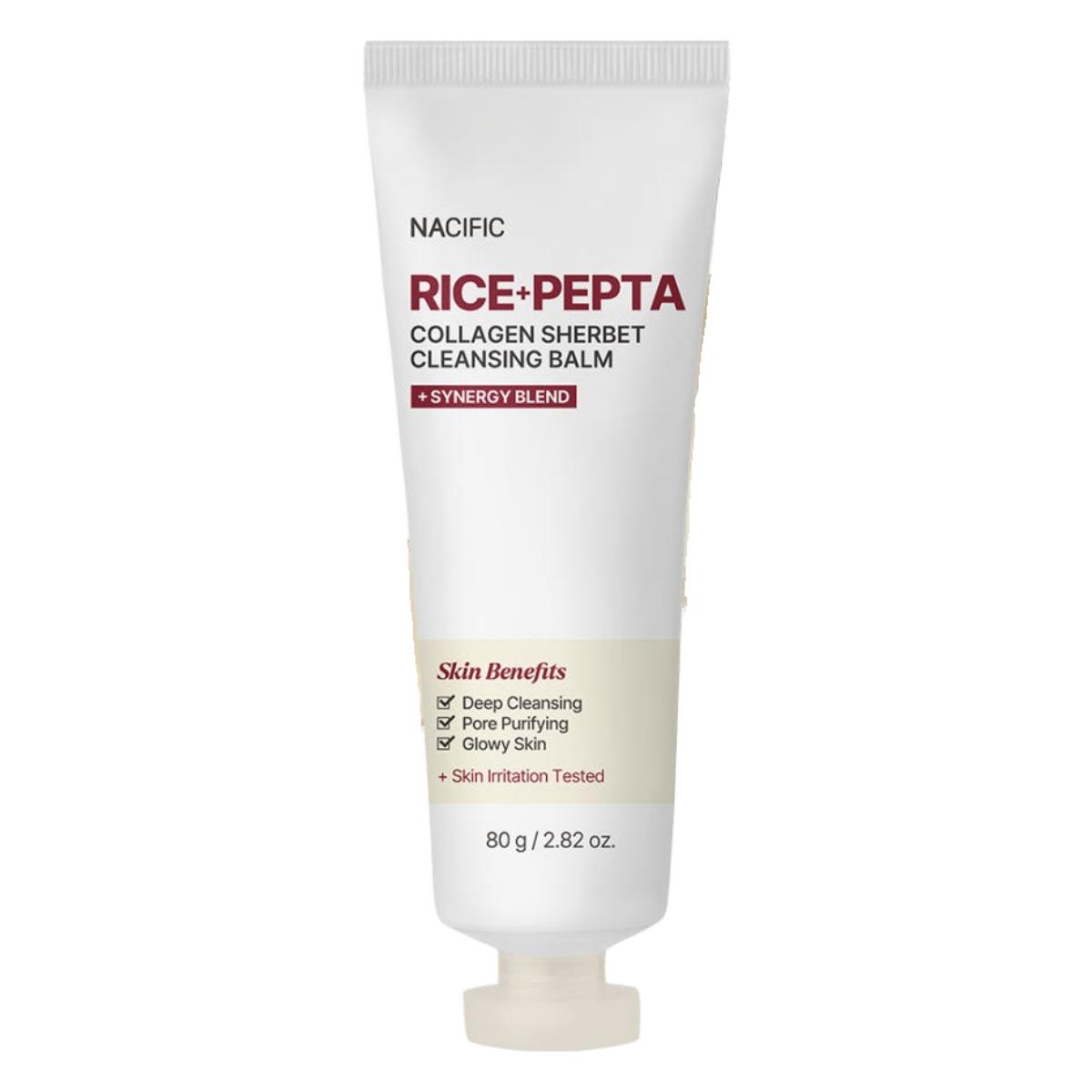 

NACIFIC Rice Pepta Collagen Sherbet Cleansing Balm 80g - Melting & Elasticity Boosting Facial Cleanser