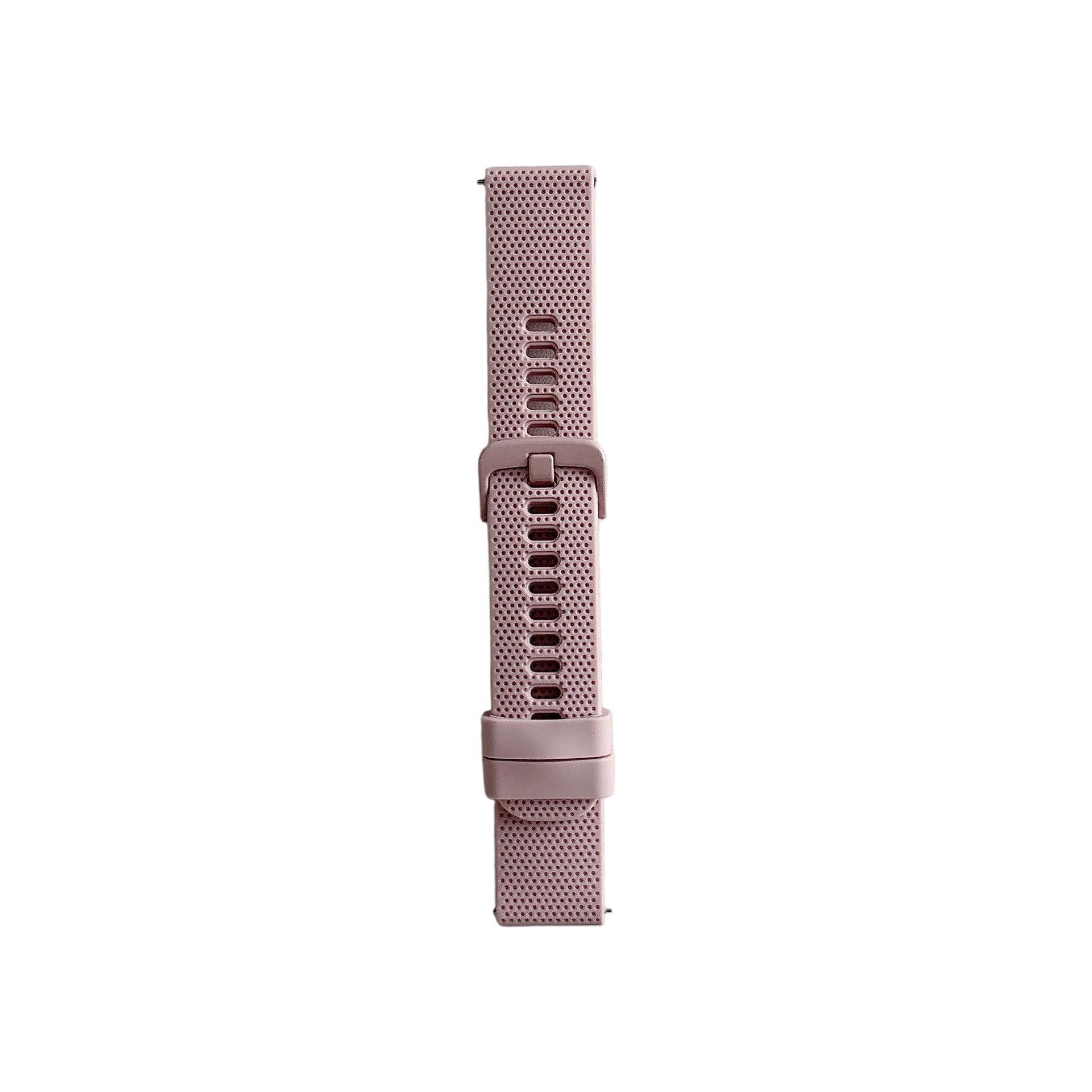 

Plaid Silicone Watch Strap for Xiaomi, Huawei, Samsung, & Apple Smartwatches (20mm/22mm) 20mm роза розовый