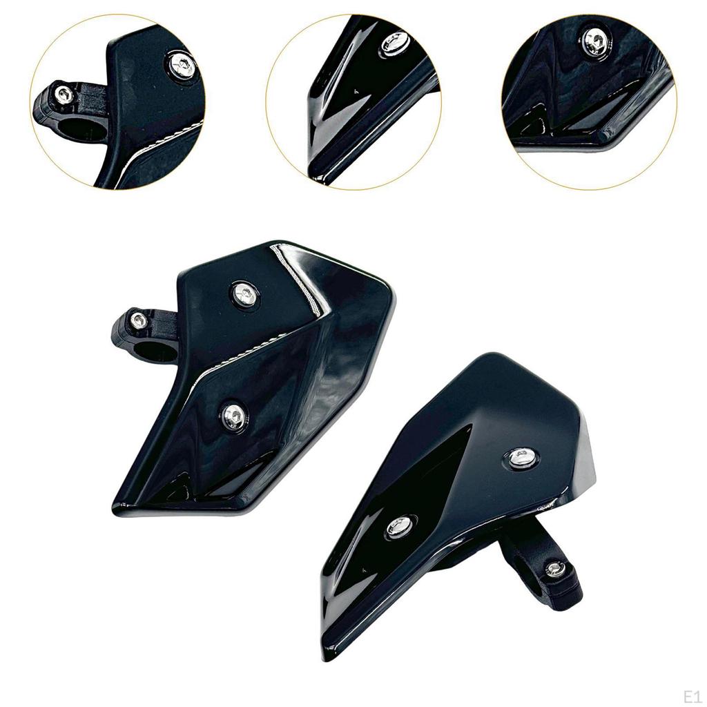 2 Pieces Motorcycle Side Wind Deflector Windscreens Motorbike Windshields Parts Premium Screen