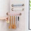6-Hook Traceless Adhesive Bathroom & Kitchen Hooks