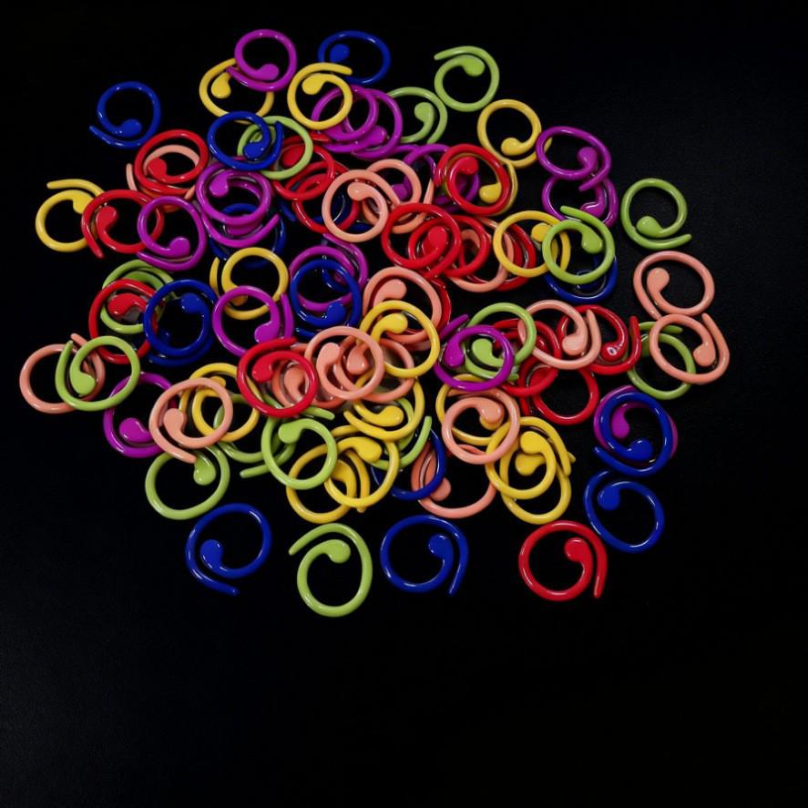 Sprossenstil Metall Geflochtene Maschenmarkierer für Stricknadeln - Offener Ring DIY Garn Schal Werkzeuge