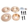 4PCS Angle Grinder Wood Carving Disc Set Carbon Steel Grinding Wheel Shaping Disc with 5 Rotating Burr Rasp for 4in 4 1