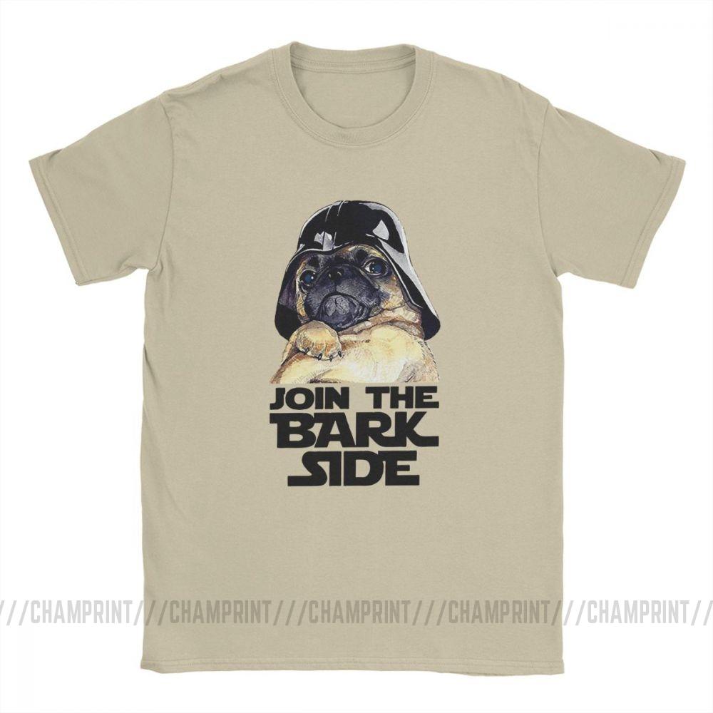 Join The Bark Side Pug Lover Funny T Shirt For Men Dog Puppy Short Sleeve Clothes