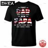 Customized Unisexs Grandpa American Flag Fathers Day 4th Of July First Gift Tshirts For Dad Poppop Pop Papa With Grandkids Names