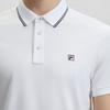 Fila Modern Heritage Simple Solid Color Cool Breathable Versatile Casual Short Sleeve Polo Shirt Men Polo Shirts Standard-White F11M431105FWT