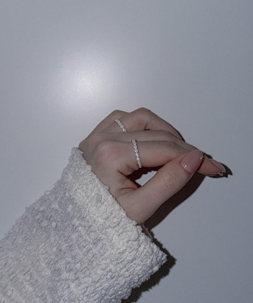 Knosis [925 Silver] Mini Rose Layering