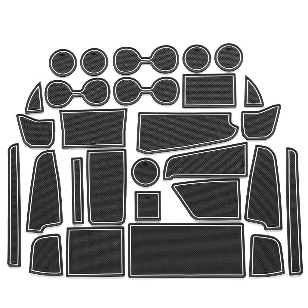 for Toyota Noah Voxy 90 Series Anti-Slip Gate Slot Cup Mat Non-Slip Door Groove Pad Car Interior Accessories