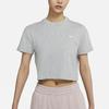 Nike Lab Casual Solid Color Logo Short Sleeve Crew Neck Top Women tops Gray DA0324-063