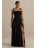2026 Spring Women's Sleeveless Pleated Mesh Dress with Spaghetti Straps