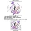 Wolf Moon Butterfly Wall Stickers for Girls Room Decoration Kids Room Decals Bedroom Sticker