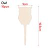 10PCS Eco-Friendly Bonsai Ornament Nursery Pots Wood Sign Tags Bamboo Plant Labels Garden Markers Planting Tools