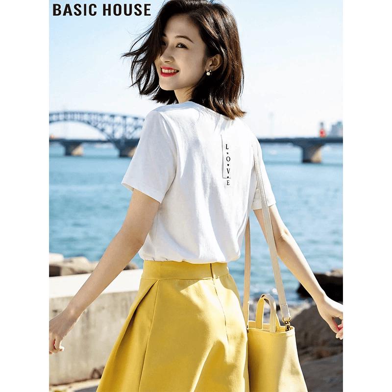 Basic House Tencel Short Sleeve T-Shirt L