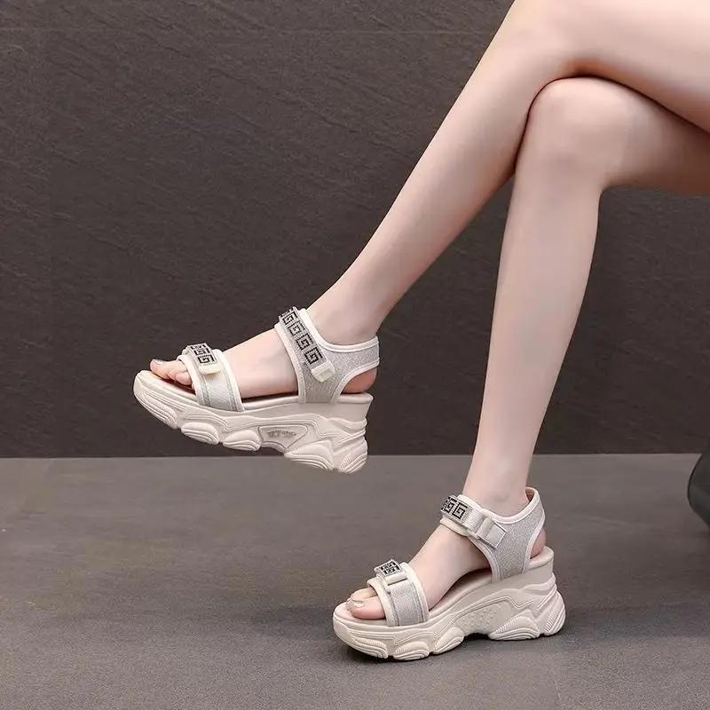 Summer 2025 Outdoor Footwear Platform Women's Shoes Sandals For Woman Beach Sandal Comfortable And Low Price Comfort Shoe F H