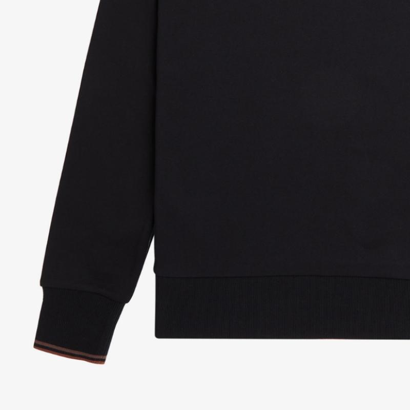 Fred Perry [baseline] Crewneck Sweatshirt   Black Afpm2437535 X56