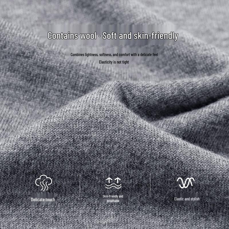 Hodo Men's Faux Two-Piece Pullover Knit Sweater
