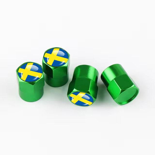 4Pcs Tyre Valve Cover Metal Car Tire Wheel Stem Air Valve Cap for Volvo XC40 XC60 XC90 C30 C70 S60 V50 V60 V70 Auto Accessoories