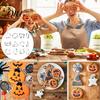 Halloween Baking Molds 12Pcs Cookie Cutter Set, Stainless Steel Biscuit Molds, DIY Pumpkin Spider Web Ghost Black Cat Bat Tool for Party,