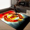 1PC rug Flaming Manchester Crest Carpet, Chair Rug,Area Rug for Office Bedroom living rooms bedroom, Doormat decor Christmas fan gifts