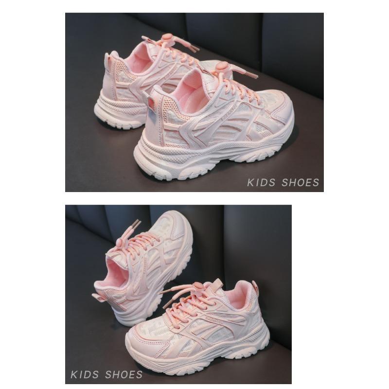 Новая универсальная детская обувь весна-осень обувь для девочек и пап сетчатая дышащая — фото 8