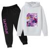 Kpop Demon Hunters Kids New Fashion Cartoon Print 2pcs Hoodie+Pants Sportsuits Casual Outfits Clothes For 2-13 Years Boys Girls