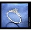 Banyan Tree S925 Silver Moissanite Six-Claw Women's Fashion Ring - Elegant Luxury Trend