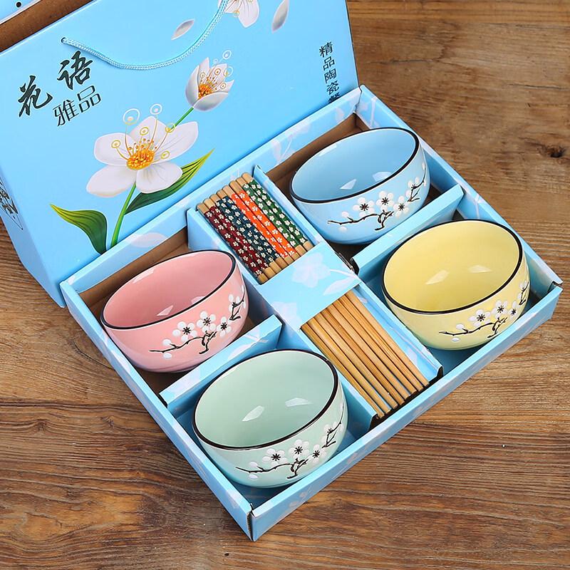 Japanese Style Star Ceramic Bowl Set