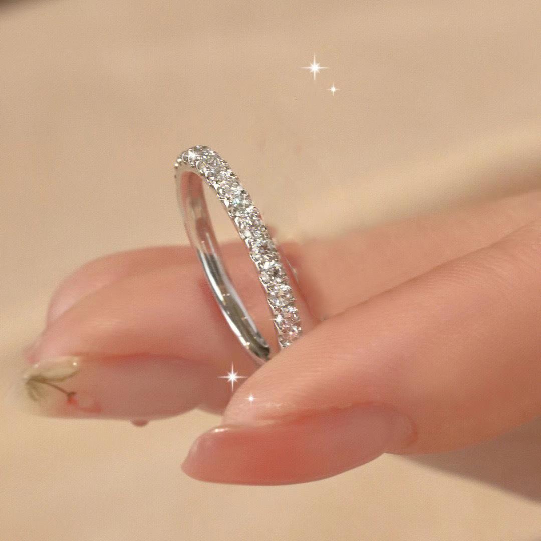 Sugar Cube Couple Ring Niche Lamp Luxury High-End Design Female Ins Live Pair Ring Simple And Versatile Ring Premium