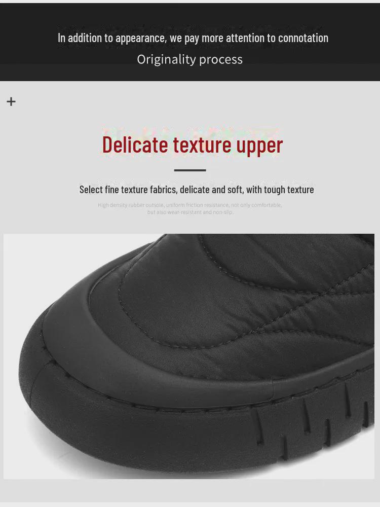 Men's Warm Velvet Canvas Shoes: Winter Slip-on Soft Sole Toad Trend