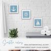 Ocean Theme Beach Wall Decor 3D Wall Art with Starfish Seashell Sand Dollar Vintage Beach Home