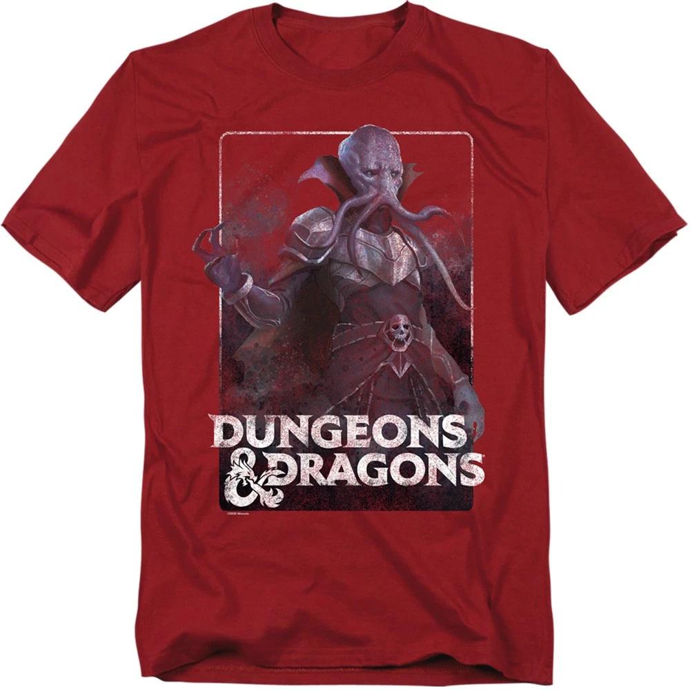 Hasbro - Dungeons And Dragons - Master Mindflayer -  Unisex Children s T-shirt - Red 100