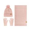 Women's Three Sizes To Choose From: Knitted Hat, Scarf, Glove, Women's Autumn and Winter Outdoor Warm Double Layer Knitted Hat