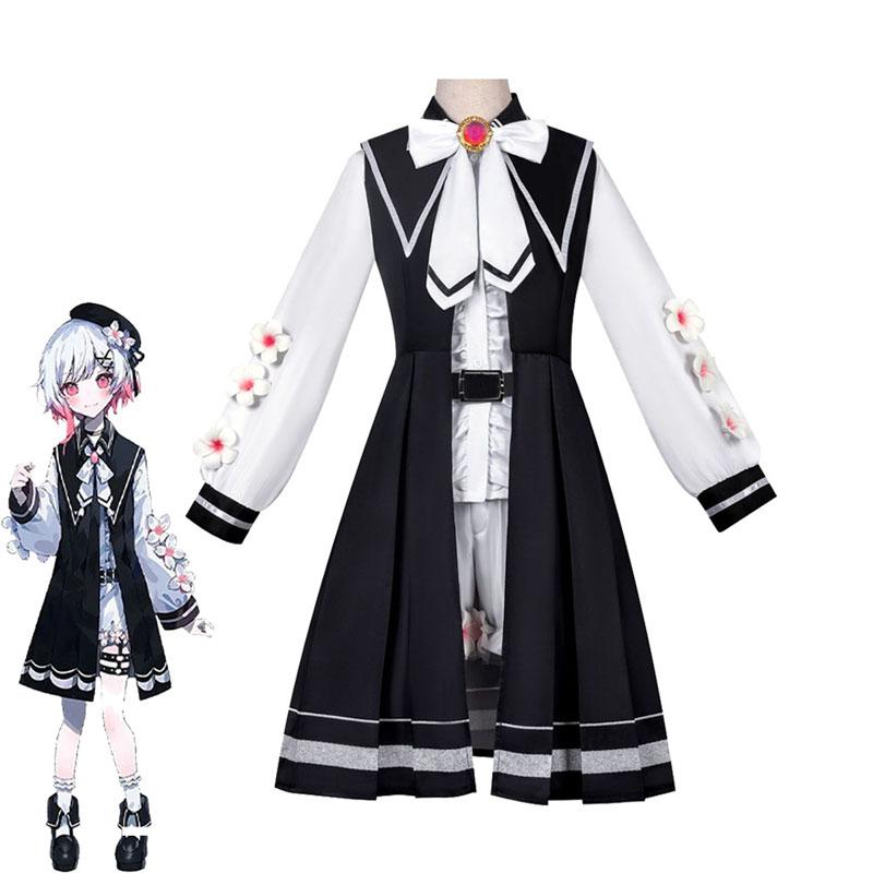 New Sakuraba Ema Cosplay Costume Wig Anime Magical Woma Witch Trial Ema School Uniform Lolita Dress Halloween Christmas Clothing
