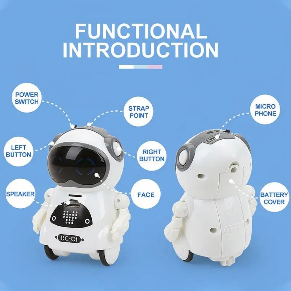 Singing Dancing Talking Interactive Robot Voice Recognition Mini Robot Toy Pocket Robot  Kids Toy