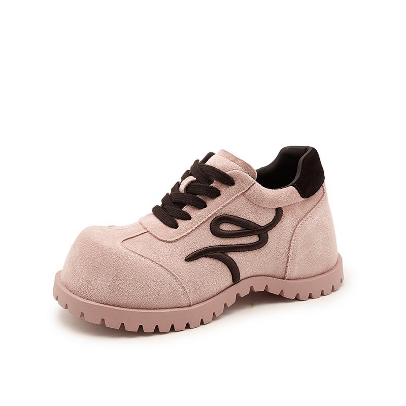 Autumn 6.5CM thick-soled half-drag increases the height of European products, personalized fashion, big head shoes, single shoes for women