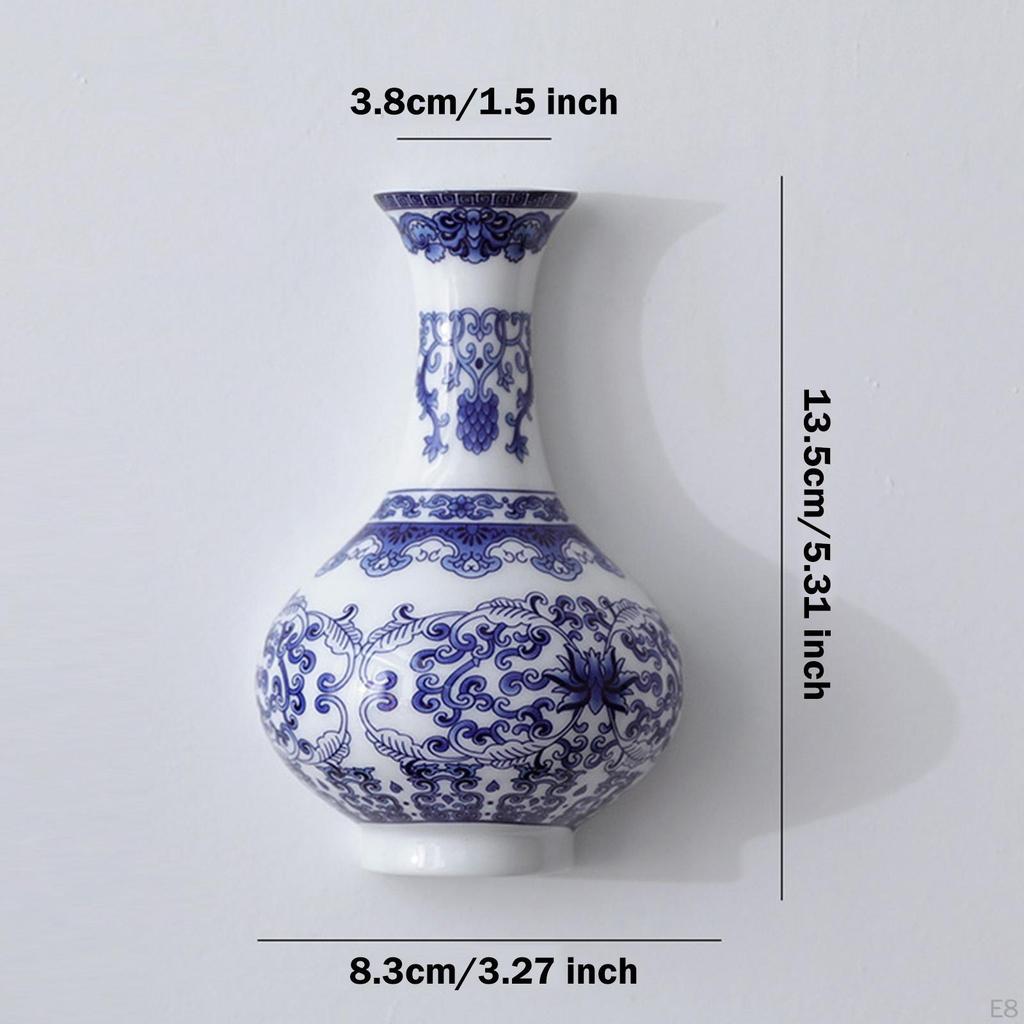 Chinese Blue and White Porcelain Bottle Flowers Arrangement