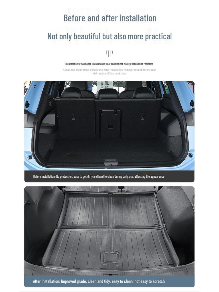 Volkswagen Trunk Mats: TPE All-Environment Mats & Backrest Mats