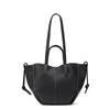 Lychee Pattern Soft Leather Large-capacity Tote Bag Fashionable Niche Design High-end Handbag Single Shoulder Wing Bag