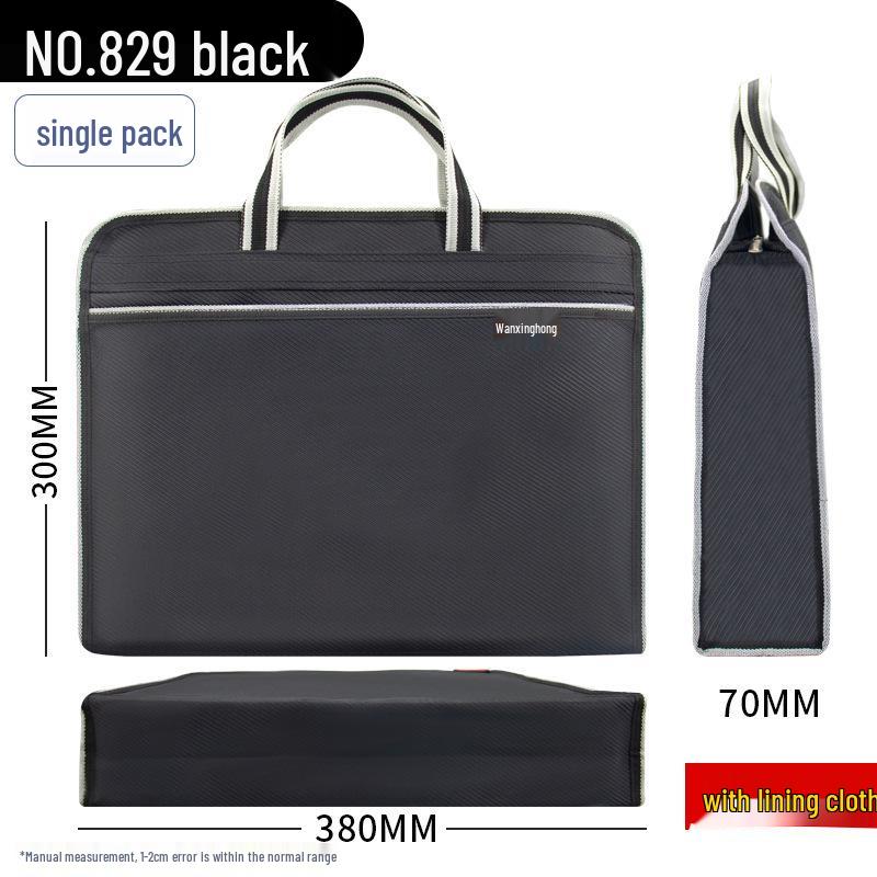 Oxford Cloth Waterproof Briefcase for Documents and Cigarettes