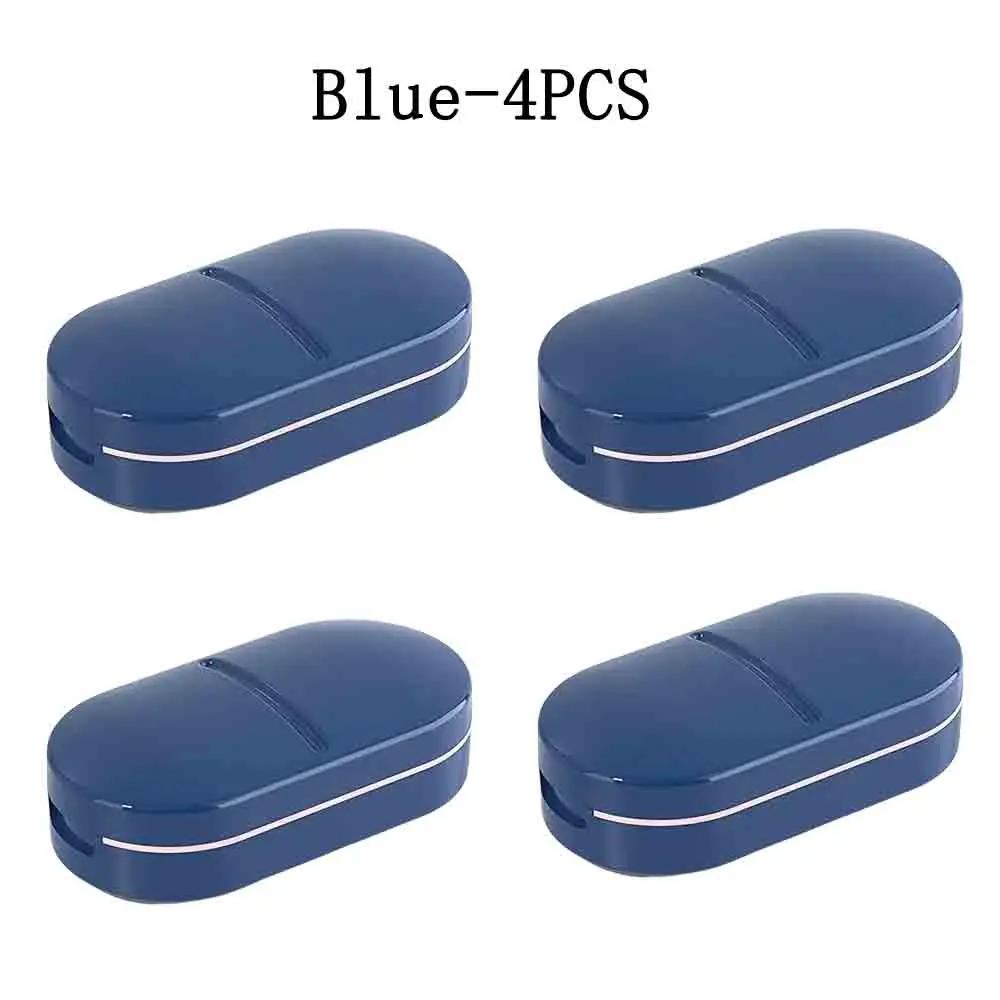 Compact Portable Pill Cutter Integrating Storage Box Adjustable Pill Splitting Crushing Function and Durable Steel Cutting Blade