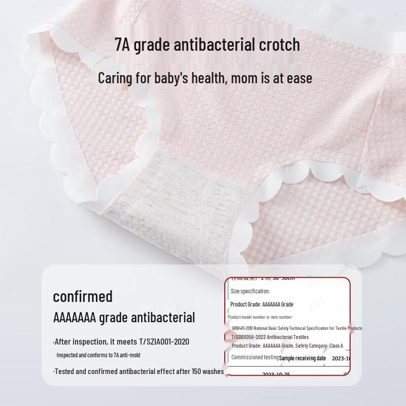 Culottes pour filles en mélange de coton antibactérien - Pack de 4