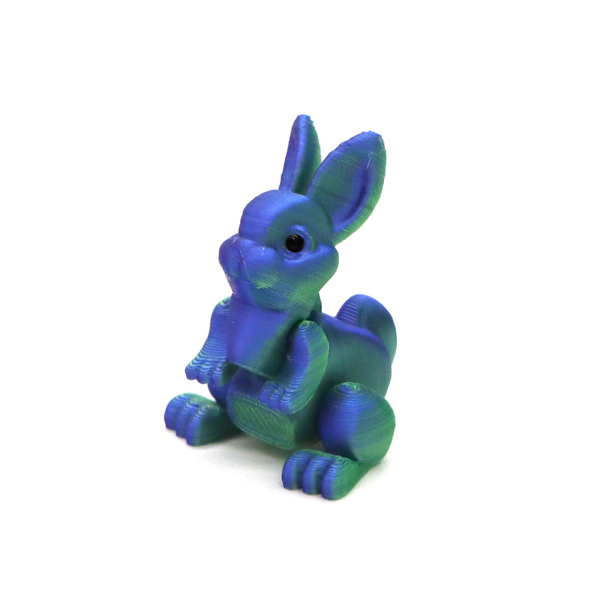 Easter 3D Printed Rabbit & Egg Ornaments - Movable Model Toys