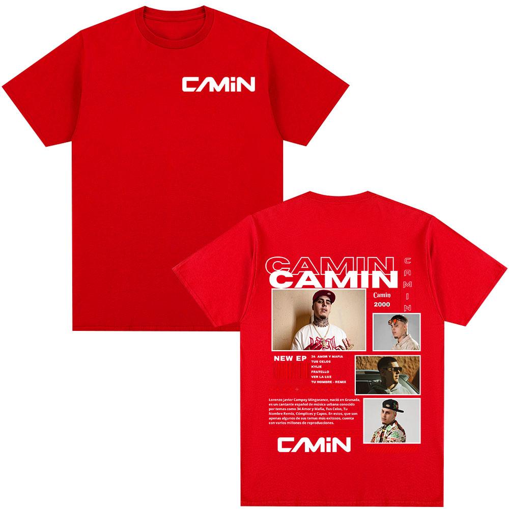 

Rapper Camin 2025 Tour Graphic T Shirt Unisex s Clothing Hip Hop Fashion Short Sleeve T-shirts Oversized Cotton T-shirt Streetwear S