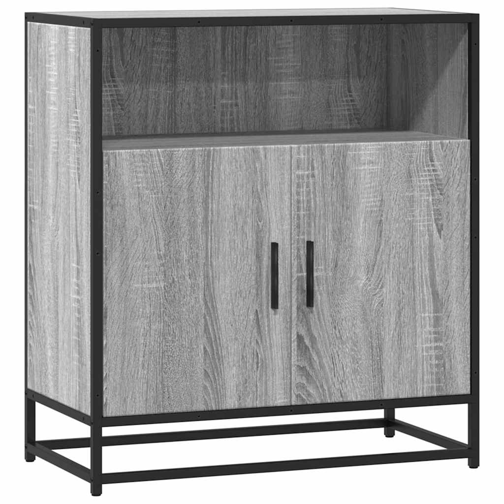 Vidaxl Komoda, Szary Dąb Sonoma, 68X35X76 Cm Materiał Drewnopochodny