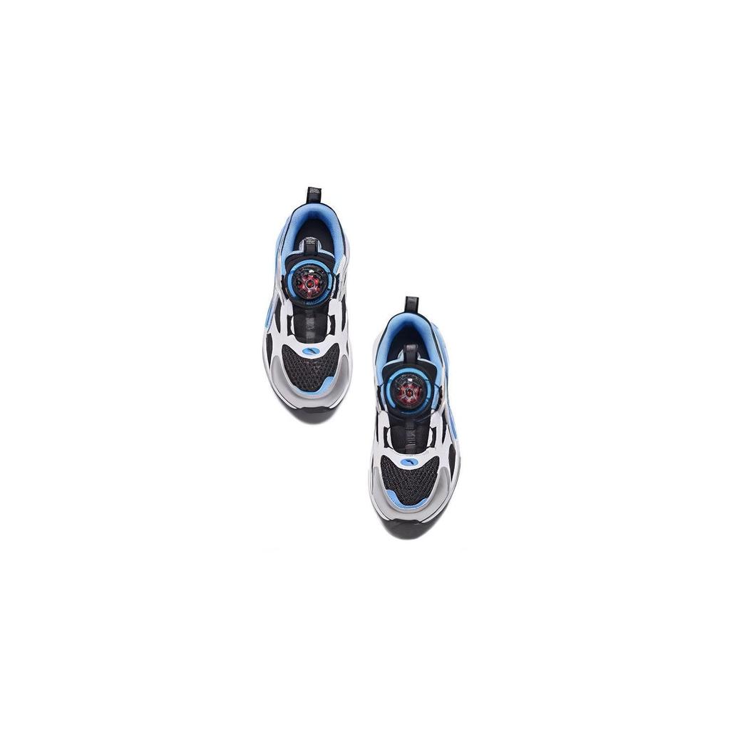 Anta Comfortable Shock Absorbing Wear Resistant Kids Casual Shoes Kids Sneakers Black Silver White A312429907-3