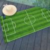 Druck Fußballfeld Handtuch Trocknen Badehandtuch Anwendbar für Leichtes Schwimmen Camping Yoga Strand Außen