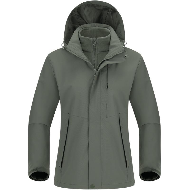 Women's 3-in-1 Detachable Fleece-Lined Outdoor Mountaineering Suit