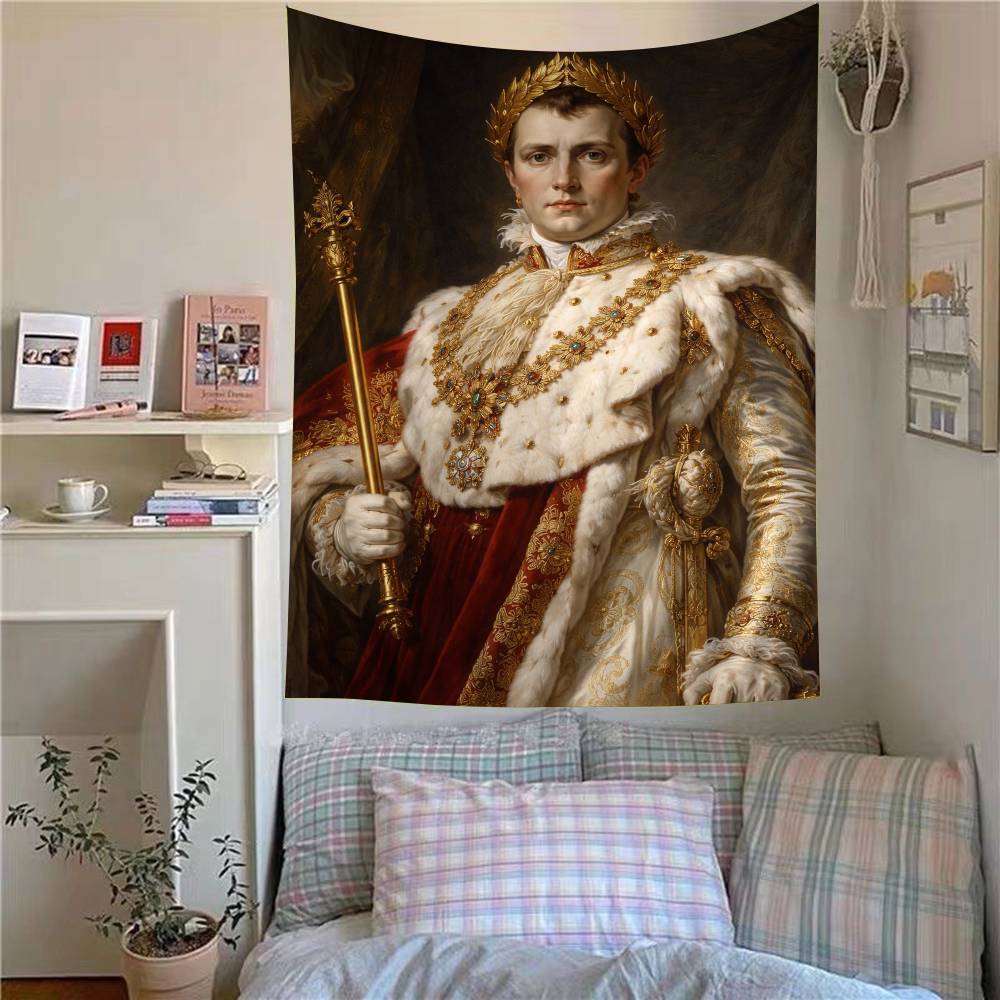 Napoleon Bonaparte Art Anime Tapestry Hanging Tarot Hippie Wall Rugs Dorm Home Decor