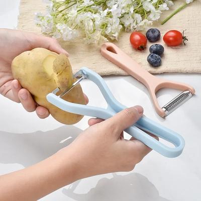 2 In 1 Vegetable Fruit Potato Peeler Cutter Household Portable Peeling Wide Mouth Grater Carrot Slicer Kitchen Accessories 2025