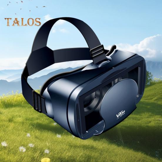 Oppslukende 3D VR-briller Justerbare øyebeskyttede Virtual Reality Fullskjerm Visuell vidvinkel universal VR-hodesett med fjernkontroll